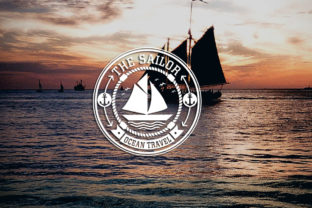 2O Vintage Sailor: Retro Styled Badges for Branding
