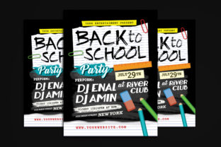 Back to School Party Flyer
