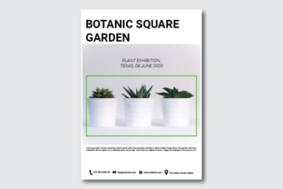 Botanical Square Garden: A Creative Design Solution for Modern Print Needs