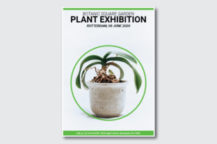 Botanical Square Garen Flyer: A Modern Design Solution for Print and Branding