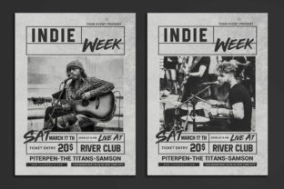 Indie Week Flyer: A Professional Print Design Asset for Creative Professionals