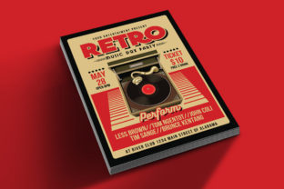 Retro Music Box Party: A Timeless Design Template for Modern Creatives