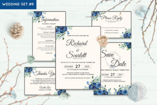 Wedding Invitation Set 9 Floral Style: A Versatile Digital Stationery Solution